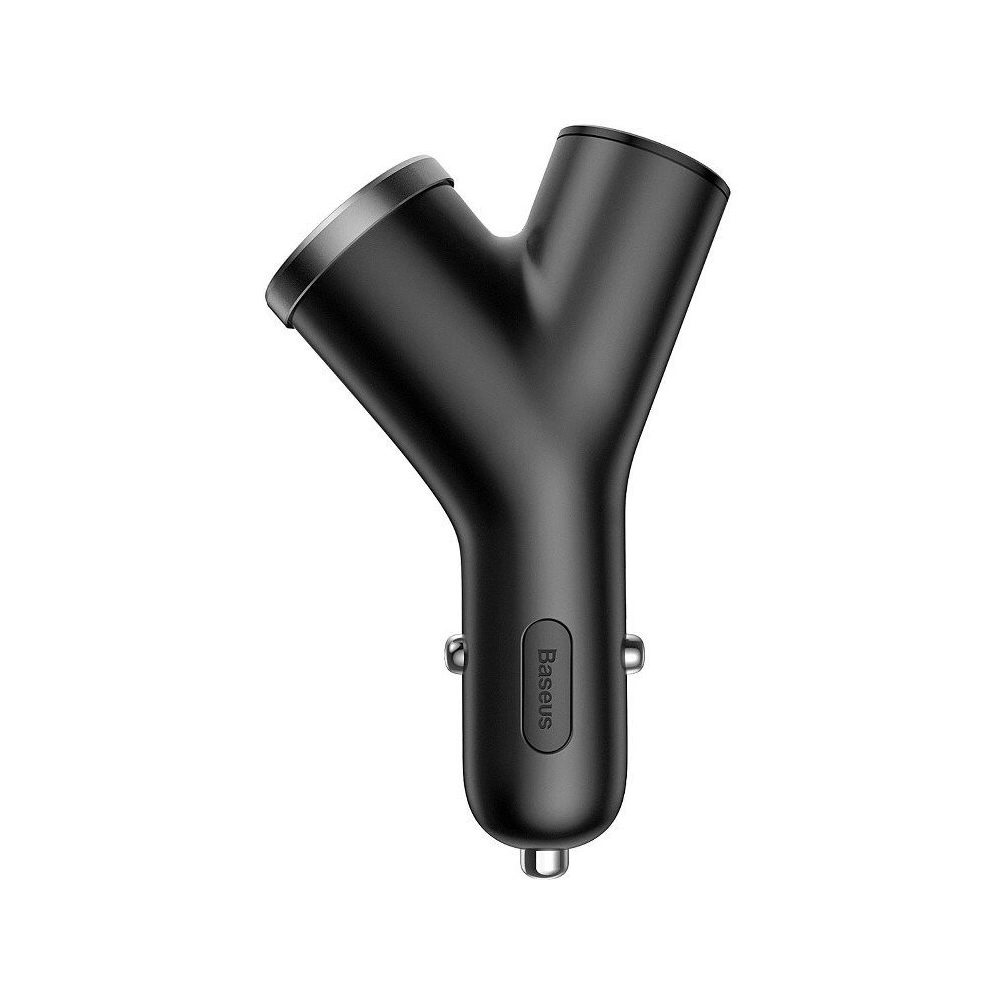 Hurtownia GSM - Ładowarka samochodowa Baseus Y Type 2xUSB 3,4A 40W (czarna) - BSU594BLK - {ean13} - Hurt