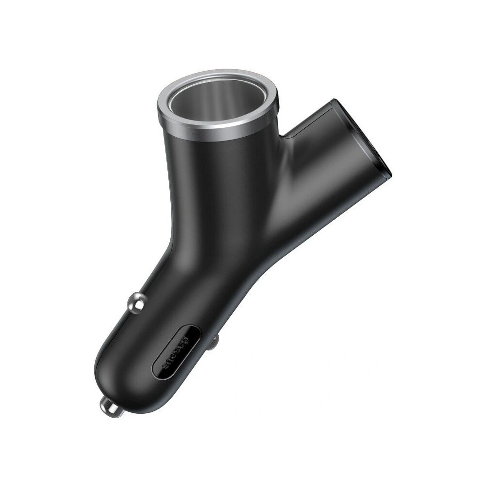 Hurtownia GSM - Ładowarka samochodowa Baseus Y Type 2xUSB 3,4A 40W (czarna) - BSU594BLK - {ean13} - Hurt
