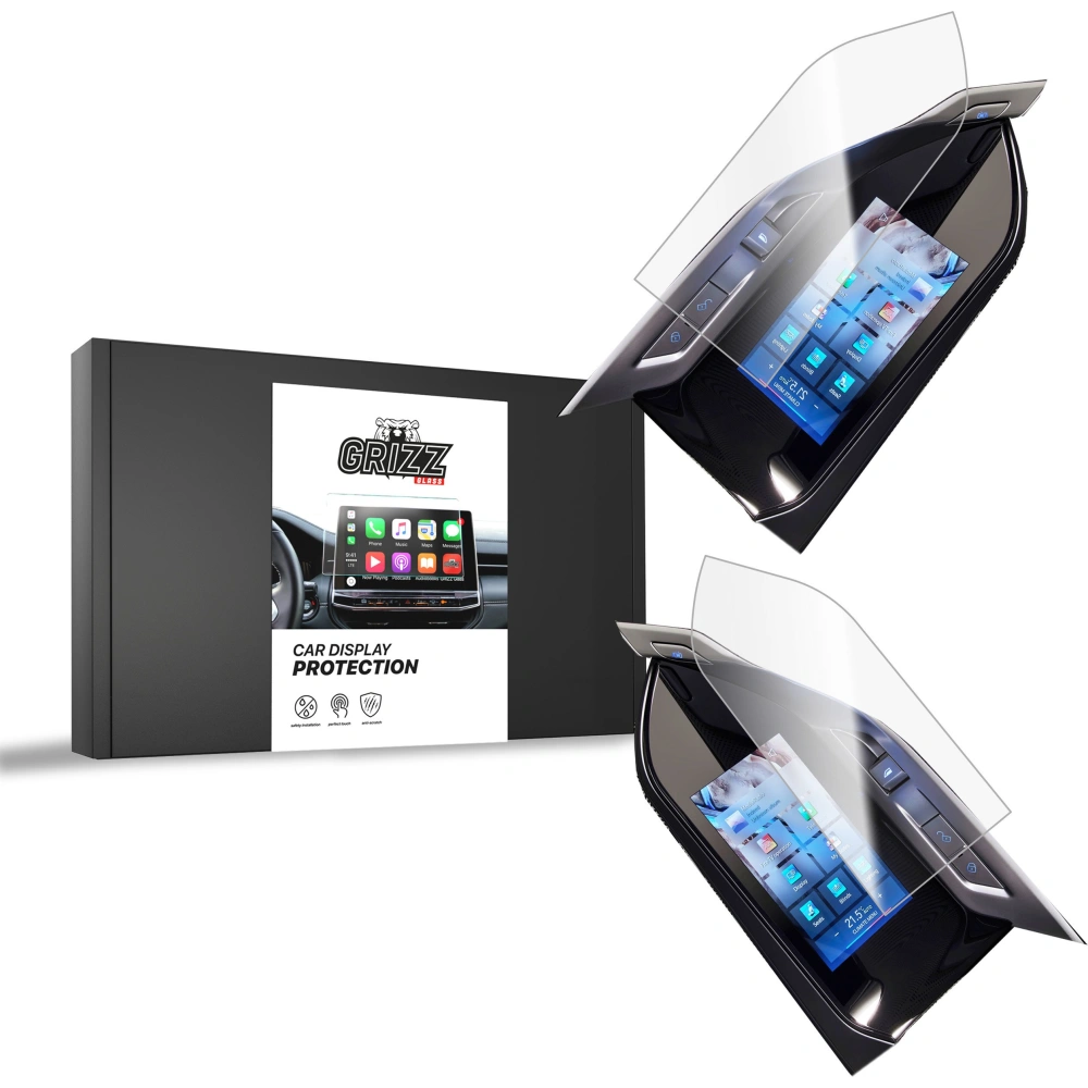 Folia ceramiczna GrizzGlass CarDisplay Protection do BMW 7 G70 podłokietnik 5,5" 2023 [2w1]