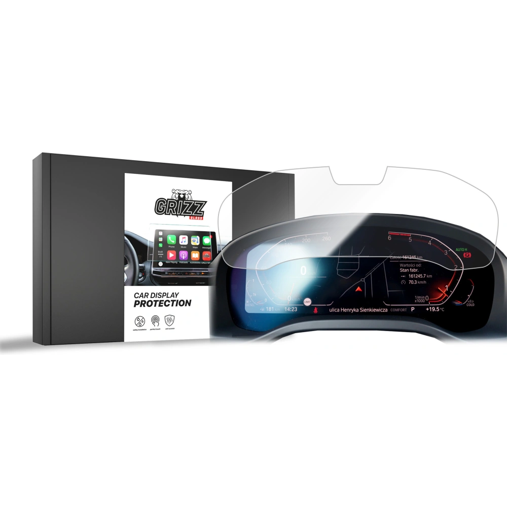 Folia ceramiczna GrizzGlass CarDisplay Protection do BMW X5 G05 Live Cockpit Sensor 12,3" 2018-2023