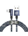 Kabel kątowy Lightning USB Baseus Camouflage 2,4A 1m (niebieski)