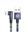 Hurtownia GSM - Cablul unghiular Lightning USB Baseus Camouflage 2,4A 1m (albastru) - BSU596BLU - {ean13} - Hurt