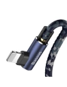 Hurtownia GSM - Cablul unghiular Lightning USB Baseus Camouflage 2,4A 1m (albastru) - BSU596BLU - {ean13} - Hurt
