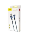 Hurtownia GSM - Cablul unghiular Lightning USB Baseus Camouflage 2,4A 1m (albastru) - BSU596BLU - {ean13} - Hurt