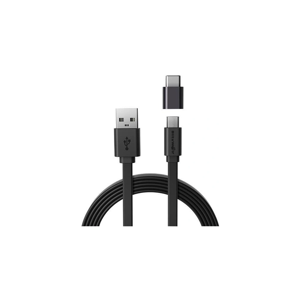 Hurtownia GSM - Kabel Micro USB + adapter USB-C BlitzWolf BW-MT2 2A 1m - BLZ136 - {ean13} - Hurt