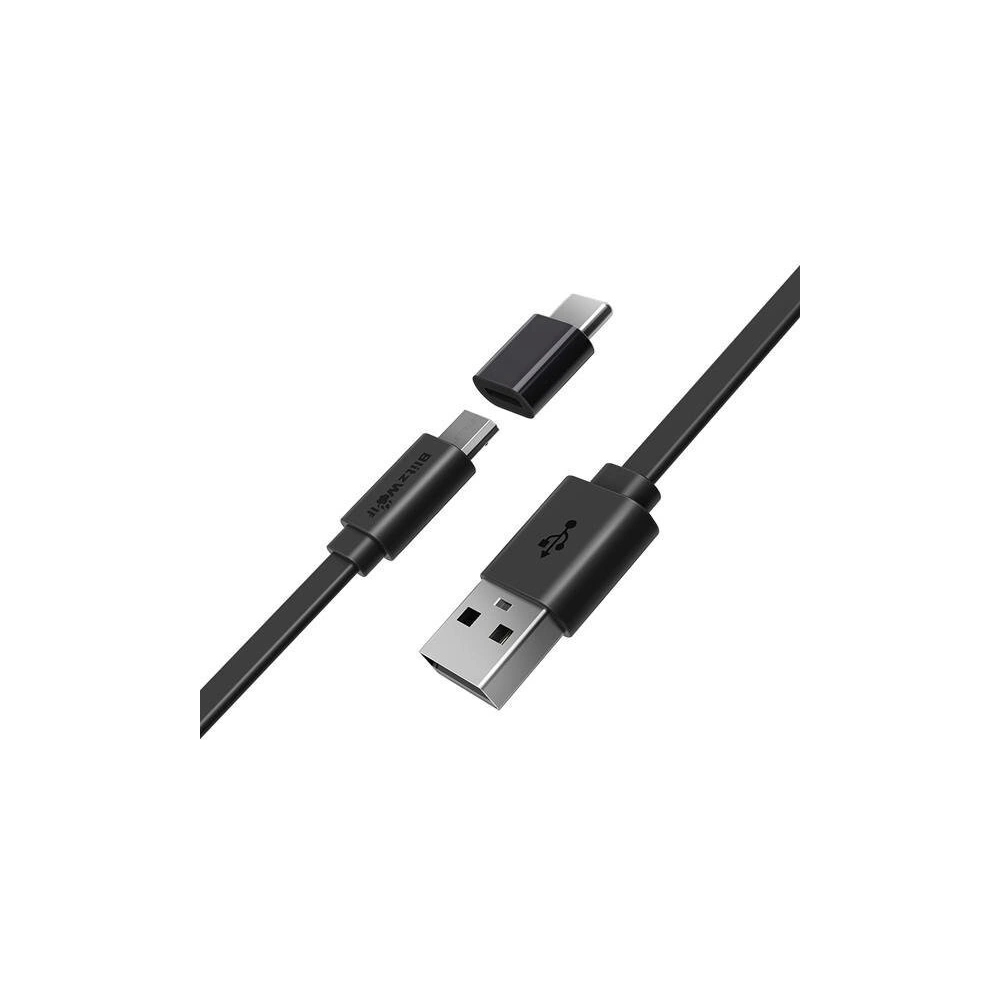 Hurtownia GSM - Kabel Micro USB + adapter USB-C BlitzWolf BW-MT2 2A 1m - BLZ136 - {ean13} - Hurt