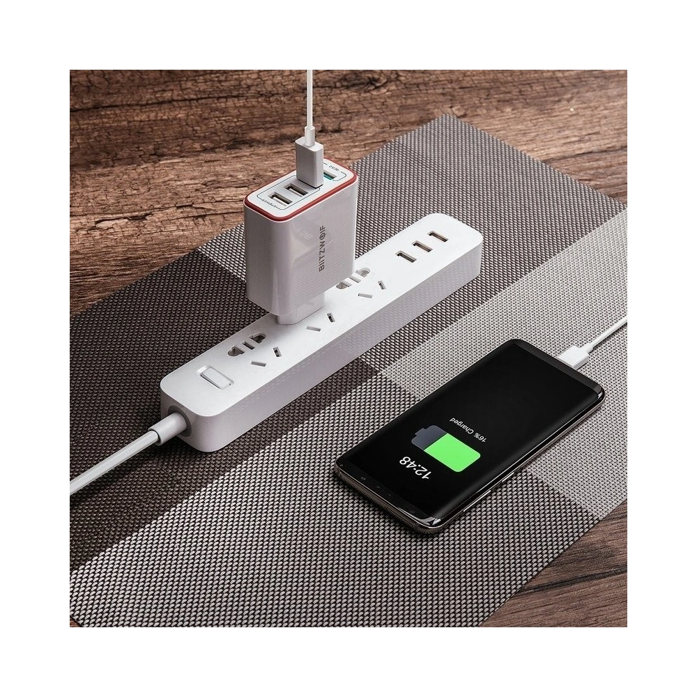 Hurtownia GSM - Ładowarka sieciowa Blitzwolf BW-PL5 4x USB QC3.0 30W - BLZ137 - {ean13} - Hurt