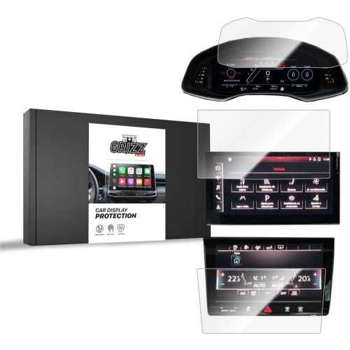 GrizzGlass Distributor - 5906146401099 - GRZ7851 - Ceramic GrizzGlass CarDisplay Protection Audi Q8 Virtual 2018 [3 PACK] - B2B homescreen