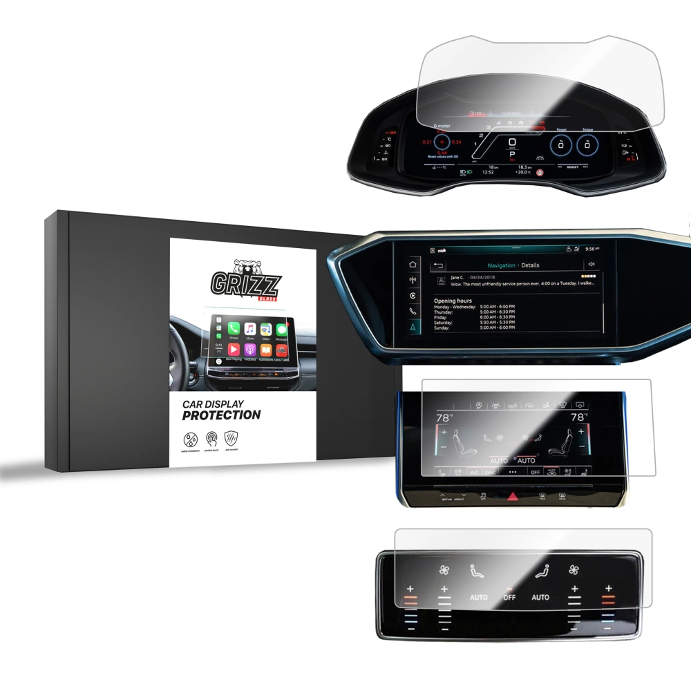 Hurtownia GSM - Fólie keramická GrizzGlass CarDisplay Protection pro Audi A7 C8 2018 [4 PACK] - GRZ7853 - {ean13} - Hurt