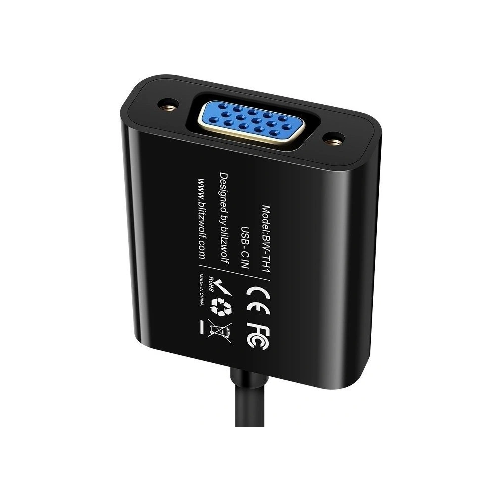 Hurtownia GSM - Adapter USB-C do VGA Blitzwolf BW-TH1 - BLZ139 - {ean13} - Hurt