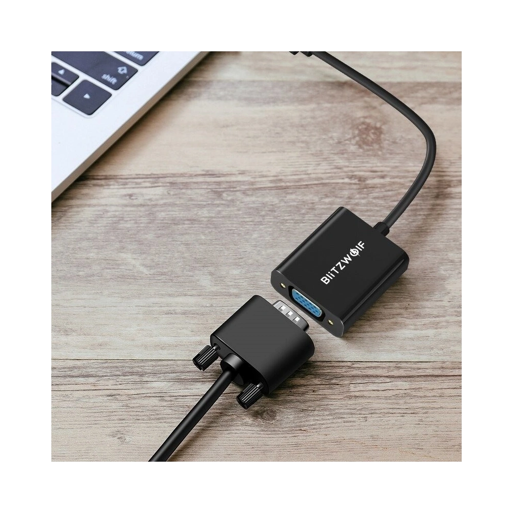 Hurtownia GSM - Adapter USB-C do VGA Blitzwolf BW-TH1 - BLZ139 - {ean13} - Hurt