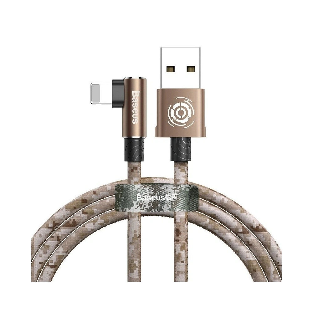 Hurtownia GSM - Cablul unghiular Lightning USB Baseus Camouflage 2,4A 1m (cafea) - BSU598BR - {ean13} - Hurt