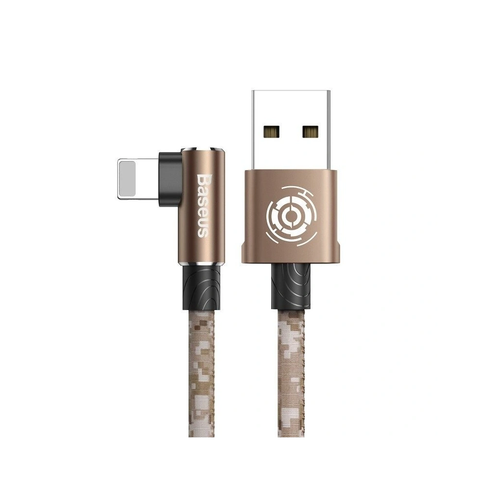 Hurtownia GSM - Cablul unghiular Lightning USB Baseus Camouflage 2,4A 1m (cafea) - BSU598BR - {ean13} - Hurt