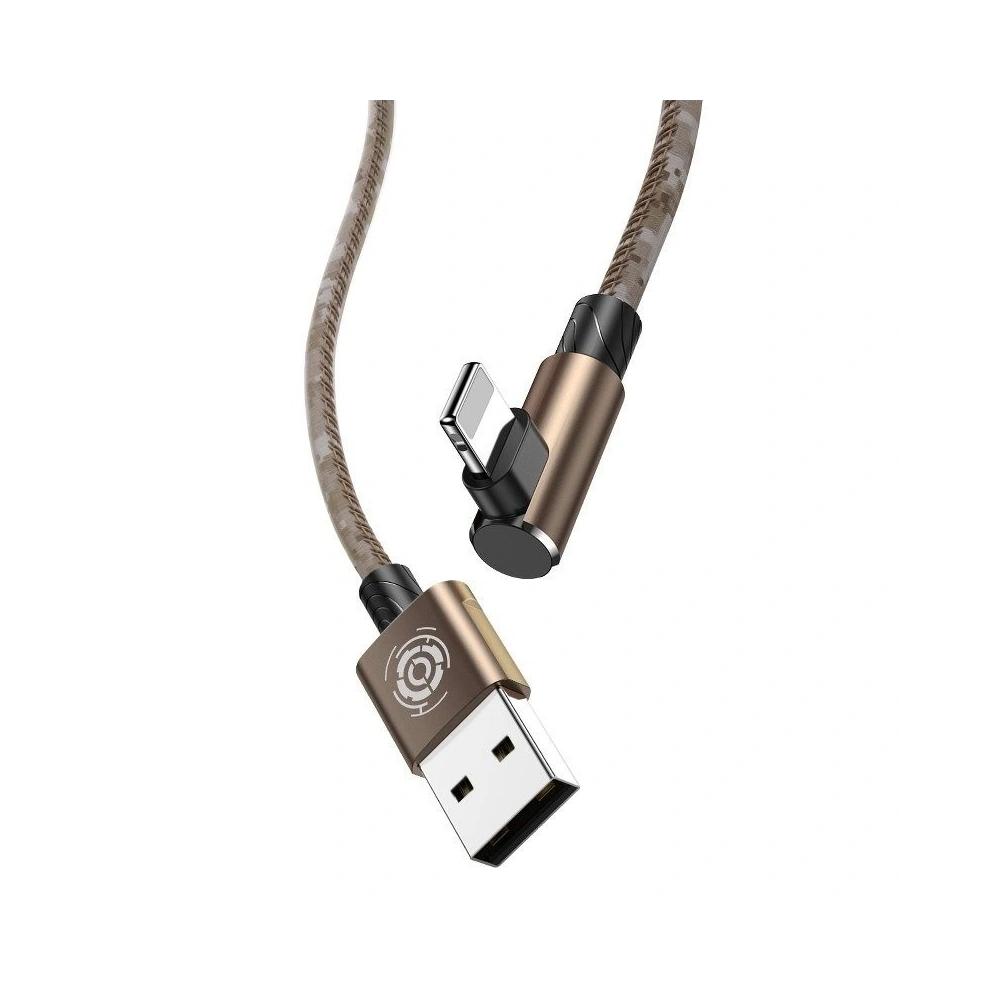 Hurtownia GSM - Cablul unghiular Lightning USB Baseus Camouflage 2,4A 1m (cafea) - BSU598BR - {ean13} - Hurt