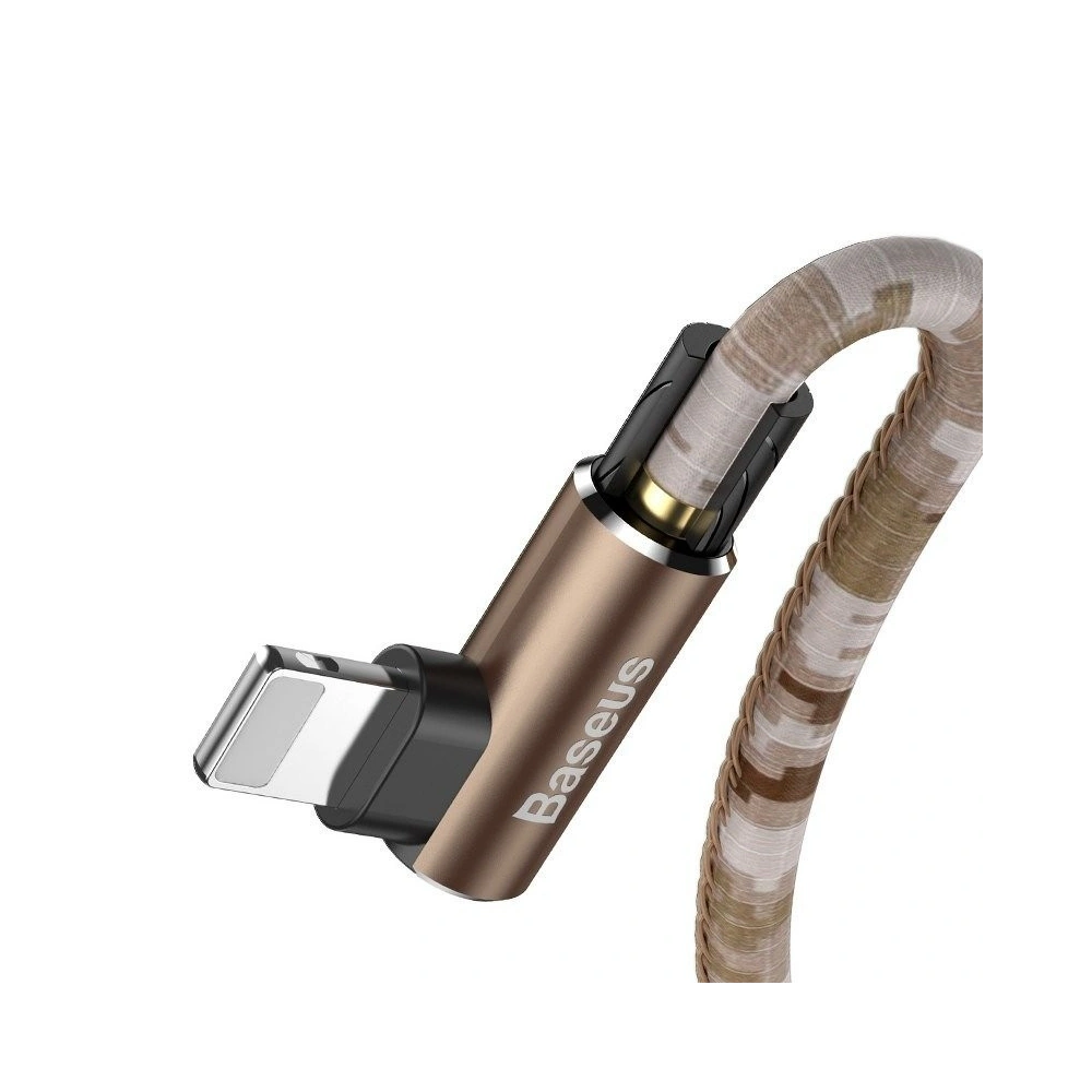 Hurtownia GSM - Cablul unghiular Lightning USB Baseus Camouflage 2,4A 1m (cafea) - BSU598BR - {ean13} - Hurt