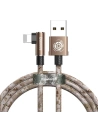 Cablul unghiular Lightning USB Baseus Camouflage 1,5A 2m (brun)