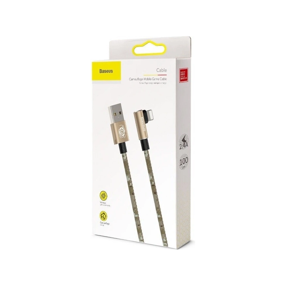 Hurtownia GSM - Cablul unghiular Lightning USB Baseus Camouflage 1,5A 2m (brun) - BSU601BR - {ean13} - Hurt