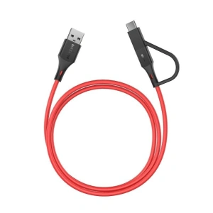 Kabel Micro USB + adapter USB-C BlitzWolf BW-MT3 3A 0,91m