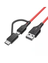 Hurtownia GSM - Kabel Micro USB + adapter USB-C BlitzWolf BW-MT3 3A 0,91m - BLZ145 - {ean13} - Hurt