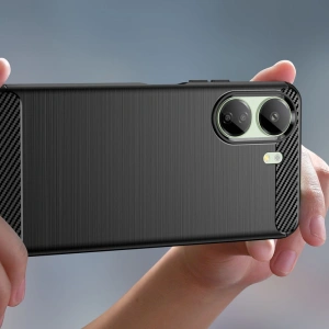 Hurtownia GSM - Case Tech-Protect TPUCarbon Xiaomi Redmi 13C / POCO C65 Schwarz - THP2521 - {ean13} - Hurt