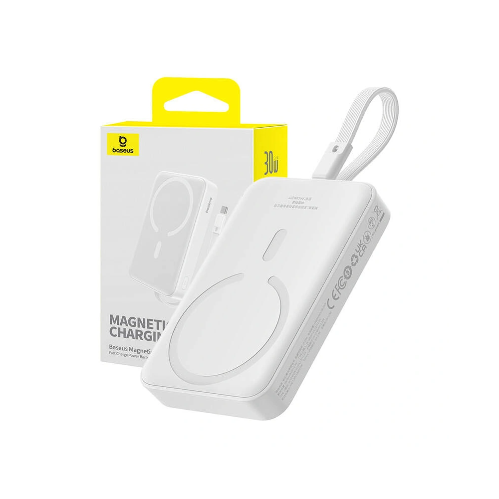 Hurtownia GSM - Powerbank magnetický Baseus Magnetic Mini USB-C 10000mAh 30W MagSafe (bílý) - BSU4809 - {ean13} - Hurt