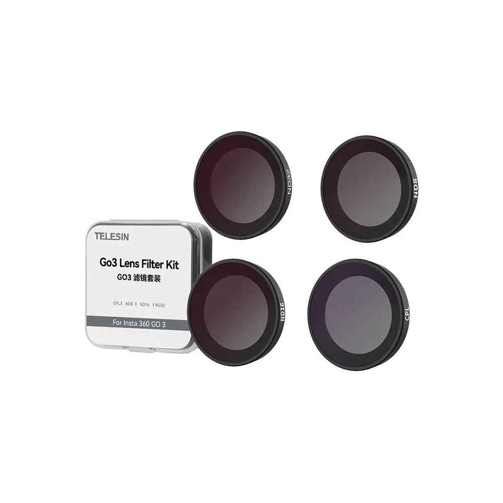 Hurtownia GSM - Set von 4 TELESIN-Filtern CPL / ND8 / ND16 / ND32 für die Kamera Insta360 GO3 - TLS136 - {ean13} - Hurt