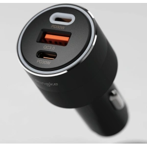 Hurtownia GSM - Autós töltő Ringke 3-portos USB-A QC, 2xUSB-C PD autós töltő 30W Fekete - RGK1907 - {ean13} - Hurt