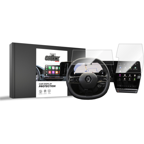 GrizzGlass Distributor - 5906146404717 - GRZ7974 - Ceramic GrizzGlass CarDisplay Protection Renault Megane E-Tech 12” 2022 [2in1] - B2B homescreen