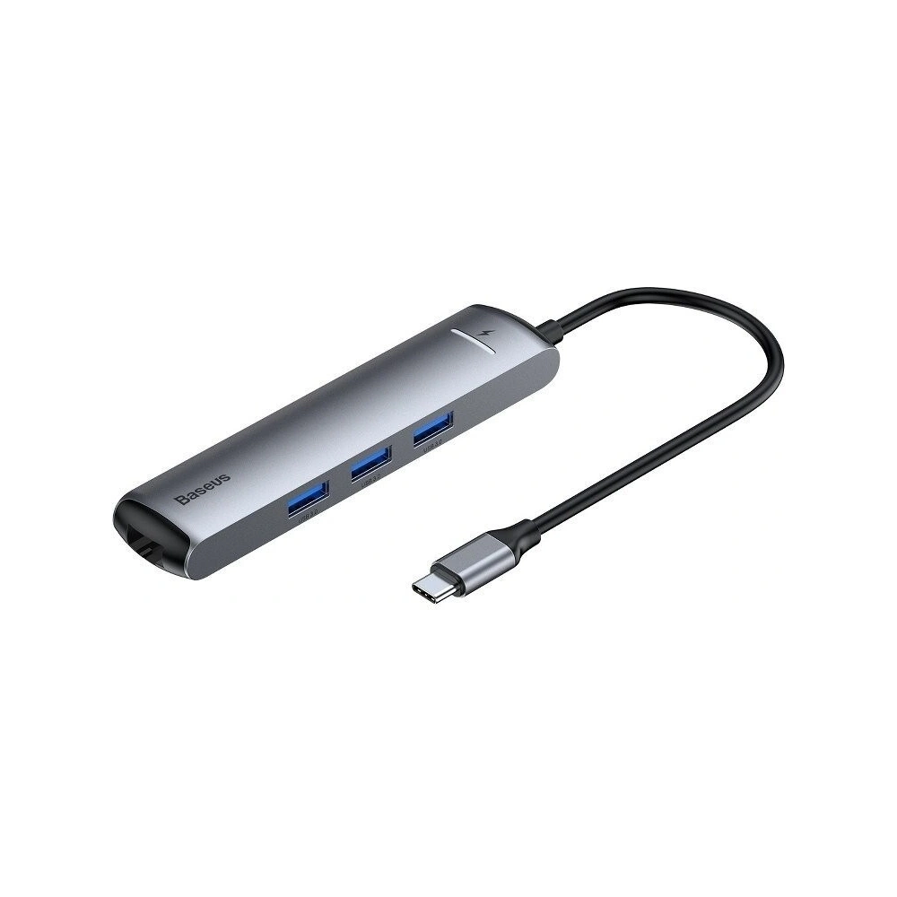 Wholesale Adapter HUB 6in1 Baseus USB-C to 3x USB 3.0 + HDMI + RJ45 + USB-C PD - BSU607 - {ean13} - Hurt