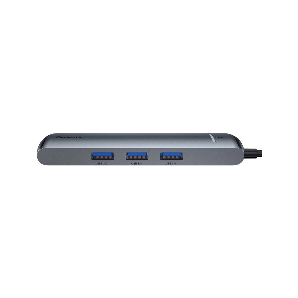 Wholesale Adapter HUB 6in1 Baseus USB-C to 3x USB 3.0 + HDMI + RJ45 + USB-C PD - BSU607 - {ean13} - Hurt