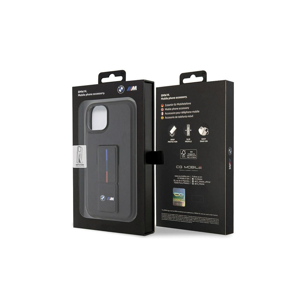 Wholesale BMW BMHCP15S22GSLK Apple iPhone 15 hardcase Grip Hot Stamp black - BMW585 - {ean13} - Hurt