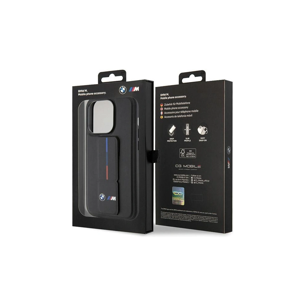 Wholesale BMW BMHCP15X22GSLK Apple iPhone 15 Pro Max hardcase Grip Hot Stamp black - BMW586 - {ean13} - Hurt