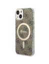 Etui Guess GUHMP13MH4STW Apple iPhone 13 / 14 / 15 hardcase 4G MagSafe maro/brown