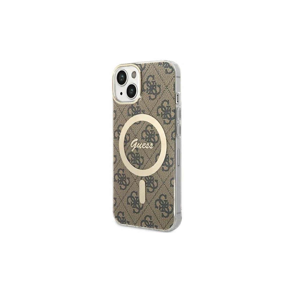 Hurtownia GSM - Etui Guess GUHMP13MH4STW Apple iPhone 13 / 14 / 15 hardcase 4G MagSafe hnědý/brown - GUE3135 - {ean13} - Hurt