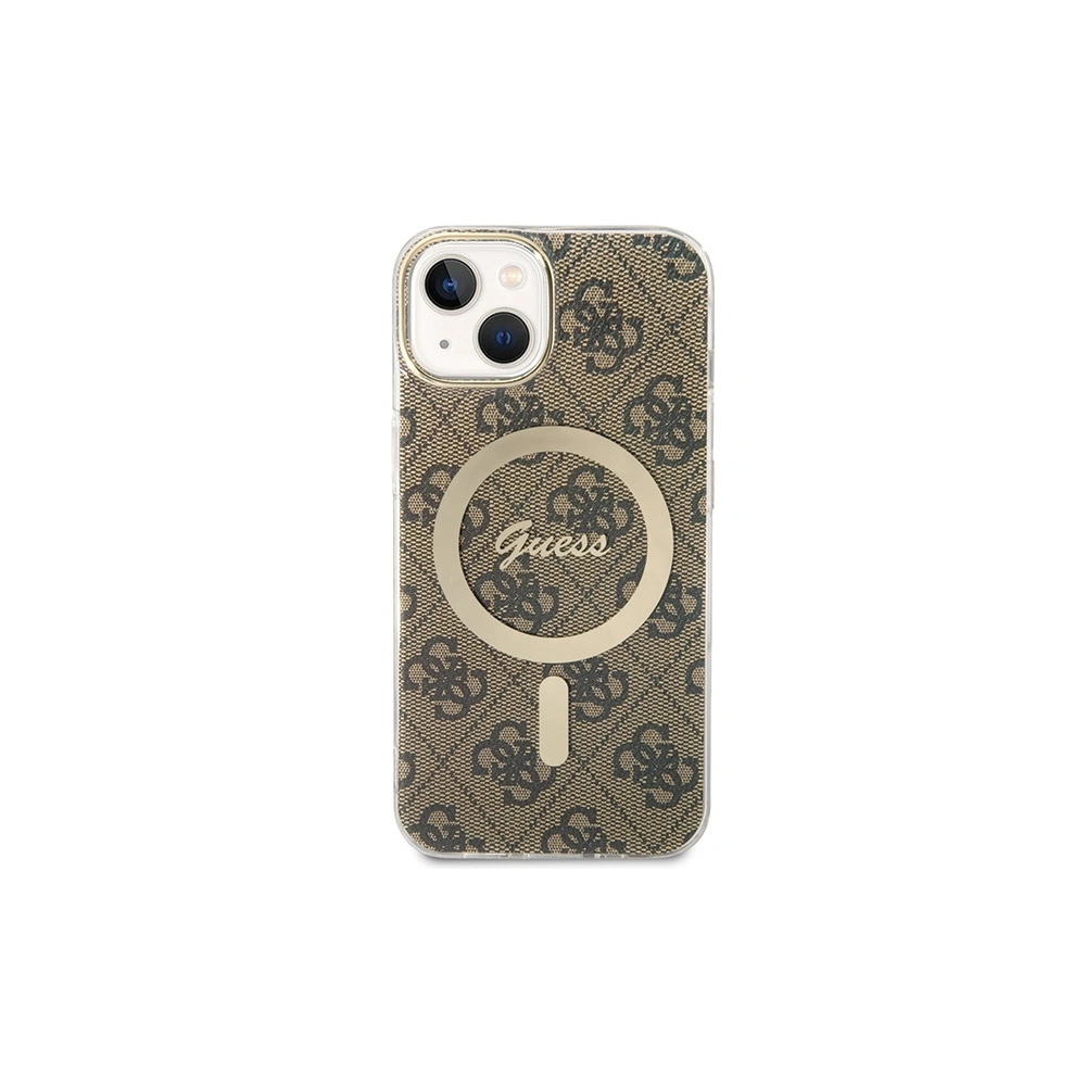 Hurtownia GSM - Etui Guess GUHMP13MH4STW Apple iPhone 13 / 14 / 15 hardcase 4G MagSafe maro/brown - GUE3135 - {ean13} - Hurt