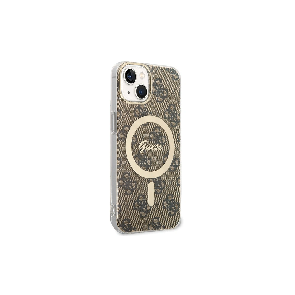 Hurtownia GSM - Etui Guess GUHMP13MH4STW Apple iPhone 13 / 14 / 15 hardcase 4G MagSafe maro/brown - GUE3135 - {ean13} - Hurt