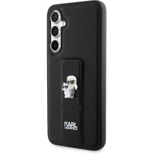 Hurtownia GSM - Case Karl Lagerfeld KLHCS23FEGSAKCPK Samsung Galaxy S23 FE Hardcase Gripstand Saffiano Karl&Choupette Pins schwarz/black - KLD1862 - {ean13} - Hurt