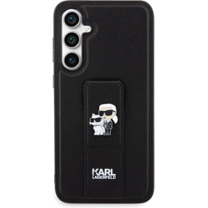 Hurtownia GSM - Case Karl Lagerfeld KLHCS23FEGSAKCPK Samsung Galaxy S23 FE Hardcase Gripstand Saffiano Karl&Choupette Pins schwarz/black - KLD1862 - {ean13} - Hurt