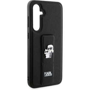 Hurtownia GSM - Case Karl Lagerfeld KLHCS23FEGSAKCPK Samsung Galaxy S23 FE Hardcase Gripstand Saffiano Karl&Choupette Pins schwarz/black - KLD1862 - {ean13} - Hurt