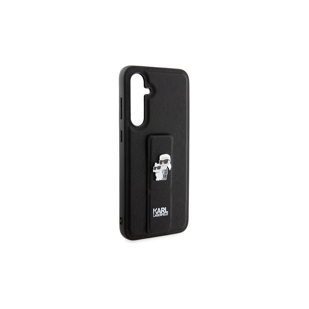 Hurtownia GSM - Case Karl Lagerfeld KLHCS23FEGSAKCPK Samsung Galaxy S23 FE Hardcase Gripstand Saffiano Karl&Choupette Pins schwarz/black - KLD1862 - {ean13} - Hurt