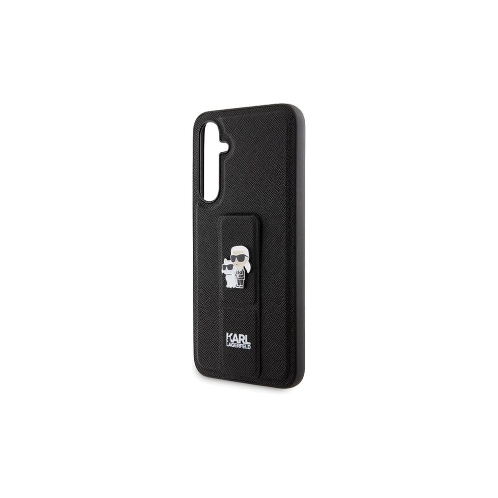 Hurtownia GSM - Case Karl Lagerfeld KLHCS23FEGSAKCPK Samsung Galaxy S23 FE Hardcase Gripstand Saffiano Karl&Choupette Pins schwarz/black - KLD1862 - {ean13} - Hurt