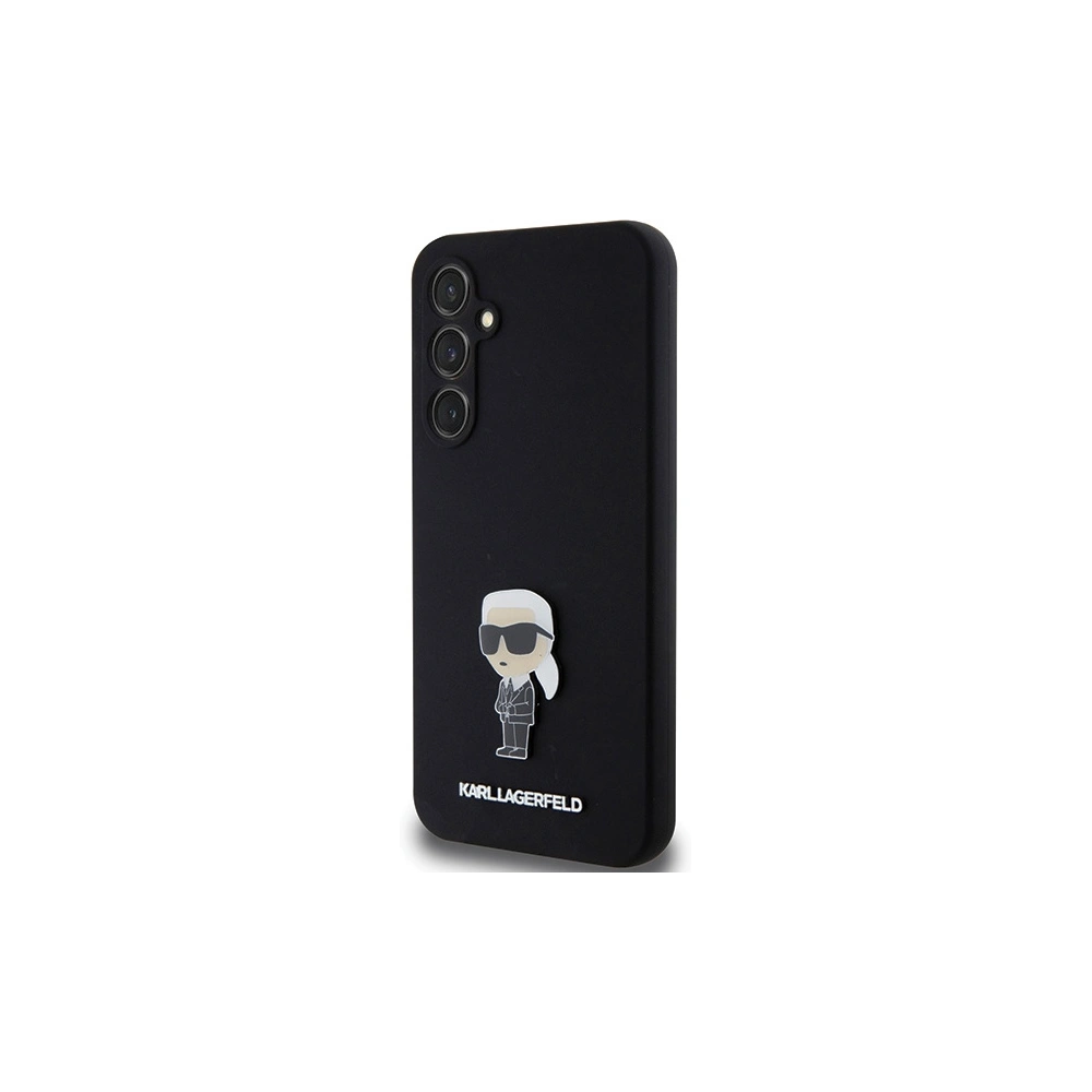 Hurtownia GSM - Etui Karl Lagerfeld KLHCS23FEMHKNPK Samsung Galaxy S23 FE Silicone Ikonik Metal Pin černý/black - KLD1863 - {ean13} - Hurt