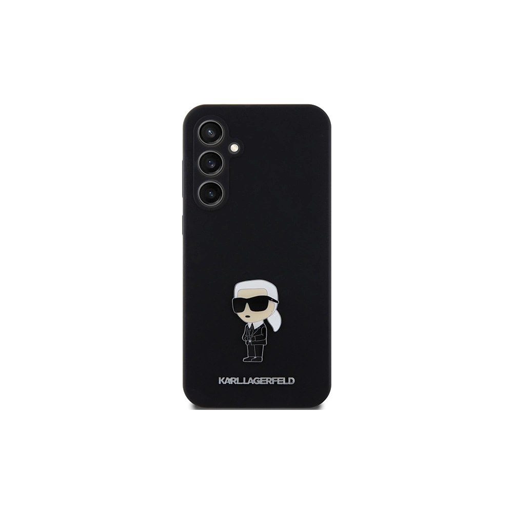 Hurtownia GSM - Etui Karl Lagerfeld KLHCS23FEMHKNPK Samsung Galaxy S23 FE Silicone Ikonik Metal Pin černý/black - KLD1863 - {ean13} - Hurt