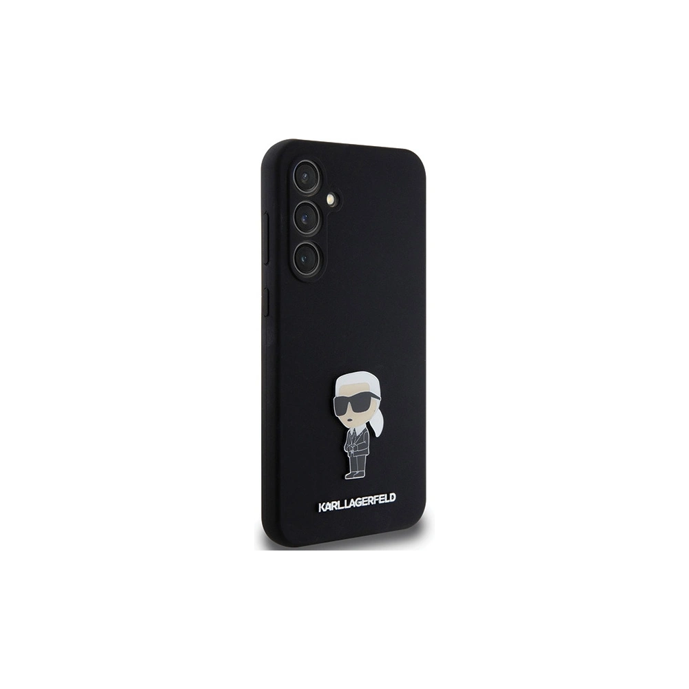 Hurtownia GSM - Etui Karl Lagerfeld KLHCS23FEMHKNPK Samsung Galaxy S23 FE Silicone Ikonik Metal Pin černý/black - KLD1863 - {ean13} - Hurt