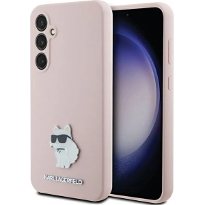 Hurtownia GSM - Case Karl Lagerfeld KLHCS23FESMHCNPP Samsung Galaxy S23 FE Silikon Choupette Metall Pin rosa/pink - KLD1864 - {ean13} - Hurt