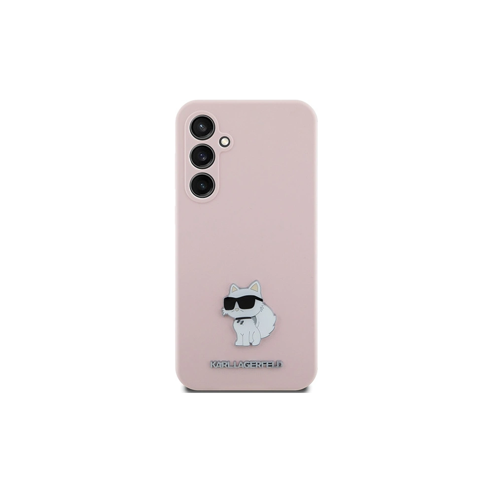 Hurtownia GSM - Case Karl Lagerfeld KLHCS23FESMHCNPP Samsung Galaxy S23 FE Silikon Choupette Metall Pin rosa/pink - KLD1864 - {ean13} - Hurt