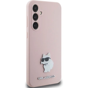 Hurtownia GSM - Case Karl Lagerfeld KLHCS23FESMHCNPP Samsung Galaxy S23 FE Silikon Choupette Metall Pin rosa/pink - KLD1864 - {ean13} - Hurt