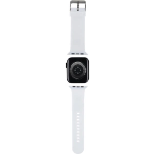 Hurtownia GSM - Pásek Karl Lagerfeld KLAWMSLKCNH Apple Watch 4/5/6/7/SE/8/9/10 40/41/42mm pásek 3D guma Karl&Choupette Heads bílý/white - KLD1865 - {ean13} - Hurt