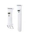 Wholesale Strap Karl Lagerfeld KLAWMSLKCNH Apple Watch 4/5/6/7/SE/8/9/10 40/41/42mm strap 3D Rubber Karl&Choupette Heads white - KLD1865 - {ean13} - Hurt