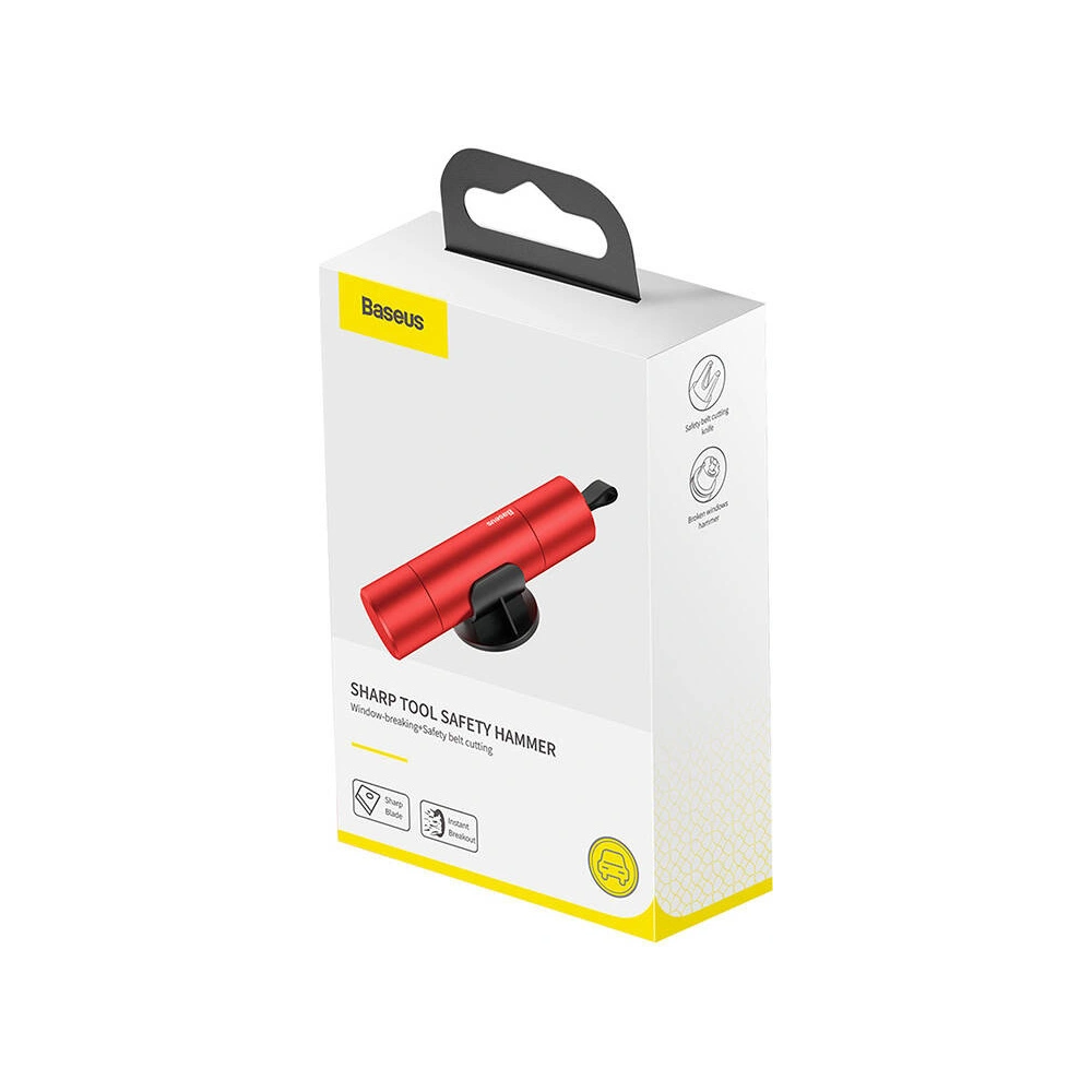 Hurtownia GSM - Młotek bezpieczeństwa Baseus Sharp Tool czerwony - BSU4812 - {ean13} - Hurt